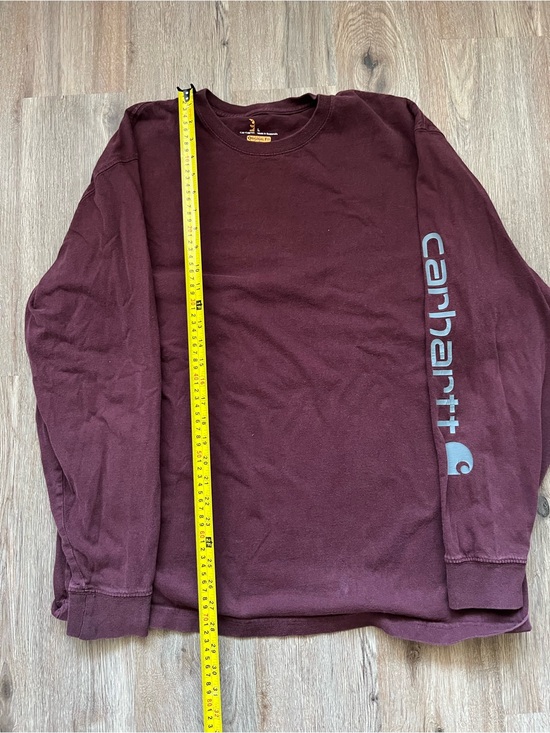 Carhartt Other - Carhartt Men's Long Sleeve Logo Tee - Burgundy